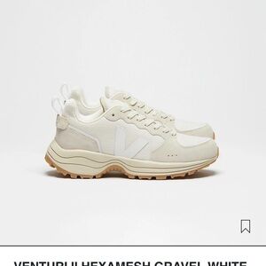 Veja Gravel and White Low-Top Sneakers